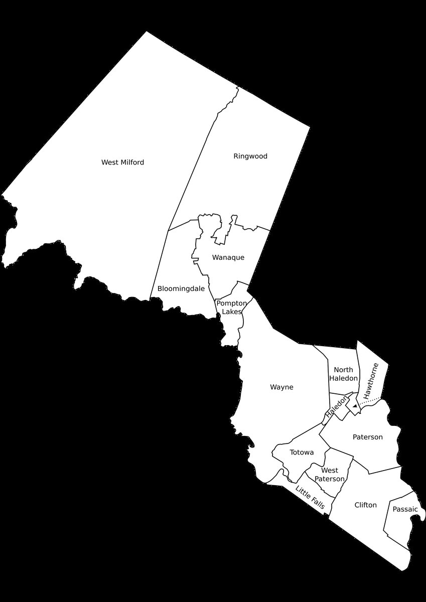 Passaic, NJ - Ficheiro:Passaic County, NJ municipalities labeled.png – Wikipédia, a  enciclopé